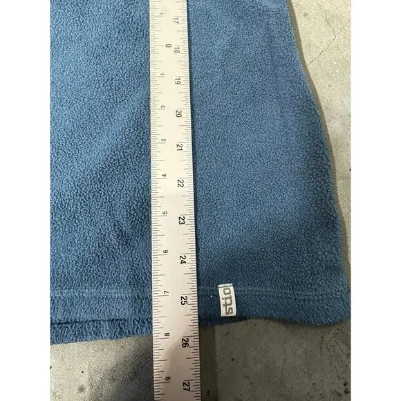 Stio Womens Fleece Quarter Zip Pullover Size Large Blue Outdoor Sweater - Picture 3 of 7